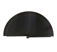 X-Institute Vintage Wooden Hand Fan Wedding Dance Solid Color Plain Folding Fan Elegant Handhelds Dancing Show Performances Spanish Fan