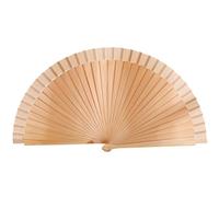 X-Institute Vintage Wooden Hand Fan Wedding Dance Solid Color Plain Folding Fan Elegant Handhelds Dancing Show Performances Spanish Fan