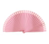 X-Institute Vintage Wooden Hand Fan Wedding Dance Solid Color Plain Folding Fan Elegant Handhelds Dancing Show Performances Spanish Fan