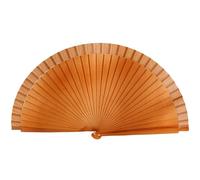 X-Institute Vintage Wooden Hand Fan Wedding Dance Solid Color Plain Folding Fan Elegant Handhelds Dancing Show Performances Spanish Fan
