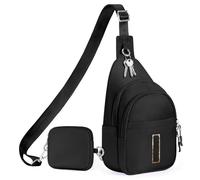 X-KIDS Initial Fanny Pack for Teen Girls Cute Crossbody Bag Sling Purse Personalized Gift for Tween Girl Kids 6-14 Years Old, Black, I