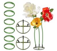 X-Kingsun 2Pack 19.69Ft Giant Flower Stand Green Flexible Pipe and Flower Pole Display Stand PVC Bendable Pipe Stem for Crafts Floral Wedding Decor