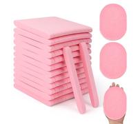 X-Large 120 Pcs Facial Sponge Compressed, Luxiv 4.5x3.4" Large Face Cleansing Sponges for Estheticians Compressed Makeup Remover Sponge Oval Wash Face Sponges for Women Exfoliating (Pink)