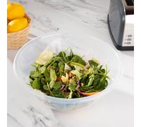 (X-Large - 30cm) Clear Plastic Mixing Bowl for Baking, Salad, Cakes