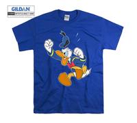 (X-Large, Blue) Angry Donald Duck Poster Men Women Unisex Top T Shirt T-Shirt Tshirt