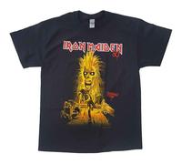 (X-Large) Iron Maiden T Shirt Debut Album 40th Anniversary Logo new Official Mens Black