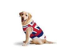 X-Large Large Pet Pure Cotton Vest - Summer T-Shirts for Medium Dogs, Hawaii Flag Print Breathable & Soft Tank Top