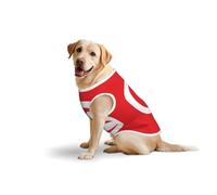 X-Large Large Pet Pure Cotton Vest - Summer T-Shirts for Medium Dogs, Tunisian Flag Print Breathable & Soft Tank Top