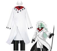 (X-Large) Legendary Uchiha Warrior Robe Red/Black Armored Cosplay Costume Anime Ninja Battle Attire for Conventions