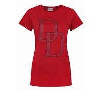 (X-Large) Marvel Short Sleeved T-Shirt (Womens Red)