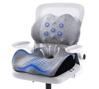 X Large Memory Foam Seat Cushion Lumbar Support Pillow for Sciatica & Tailbone Pressure Relief Coccyx Pad for Office Chair, Car,Wheelchair,Home,Office