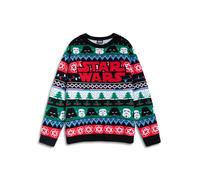 Vanilla Underground Star Wars Mens Multicoloured Logo Christmas Jumper (X-Large)