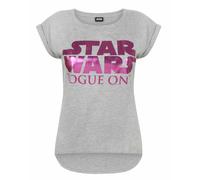 Rogue One Star Wars Women's Dipped Hem T-Shirt Grey