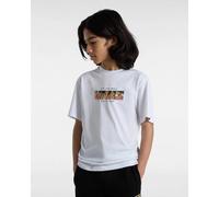 (X-Large) Vans Digi Flames Boys Short Sleeve T-Shirt White