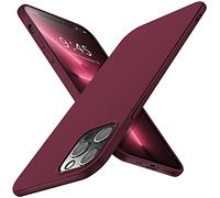 X-level Compatible with iPhone 13 Pro Max Case Ultra Thin [Guardian Serie] Slim Fit Soft Flexible TPU Bumper Matt Finish Lightweight Protective Case Cover for iPhone 13 Pro Max - Wine red