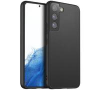 X-level for Samsung Galaxy S22 Case, Genuine Silicone Leather Case, Slim Non-Slip Scratch Resistant Shock Absorbing Cover for Samsung Galaxy S22 ，Black