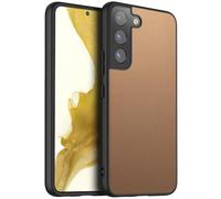 X-level for Samsung Galaxy S22 Plus Case, Genuine Silicone Leather Case, Slim Non-Slip Scratch Resistant Shock Absorbing Cover for Samsung Galaxy S22 Plus，Desert Gold