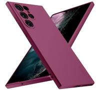 X-level for Samsung Galaxy S22 Ultra 5G Case, [Guardian Series] Ultra Thin Slim Soft Flexible TPU Bumper Matt Finish Protective Phone Cover Case for Samsung S22 Ultra 5G - Wine red
