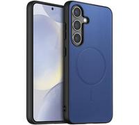 X-level for Samsung Galaxy S24 Case, Genuine Silicone Leather Case, Compatible with Magsafe, Slim Non-Slip Scratch Resistant Shock Absorbing Cover for Samsung Galaxy S24 ，Blue