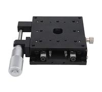 X- Linear Stage Thin Manual Platform Sliding Table Aluminum Alloy XPG80 for Machines Microscopes