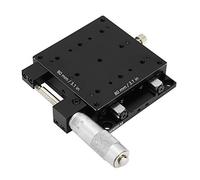X Linear Stages, SEMX80-AS Micrometer Manual Fine-tuning Cross Roller Precision Linear Stages 80 * 80mm Production Machinery, Testing Equipment,Fine-tuning Displacement,etc