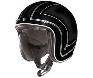 X-lIte X-201 Caliente Demi Jet Helmet, black, size S for Men