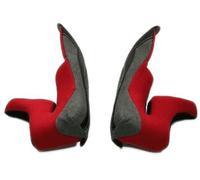 X-Lite X-403 GT/Ultra Carbon Cheek Pads, black-red, size 3XL