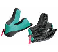 X-Lite X-502/Ultra Carbon Cheek Pads, black/green, size 25 mm