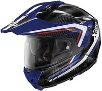X-Lite X-552 Ultra Carbon Latitude N-Com Helmet, black/blue/white, size M (58)