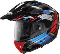 X-Lite X-552 Ultra Carbon Waypoint N-Com Helmet, black/red/blue, size M (58)