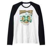X Marks The Spot Adventure Awaits Nautical Digital Treasure Raglan Baseball Tee
