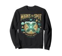X Marks The Spot Adventure Awaits Nautical Digital Treasure Sweatshirt