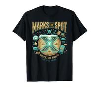 X Marks The Spot Adventure Awaits Nautical Digital Treasure T-Shirt