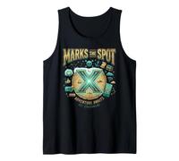 X Marks The Spot Adventure Awaits Nautical Digital Treasure Tank Top