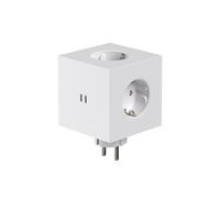 x Martinelli Luce Square 2 Socket Opal White