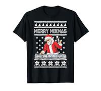 X-Mas DJ Music Sound Lover Cool Gifts Merry Mixmas Funny Christmas Dj Hip Hop Music Party EDM Ugly T-Shirt