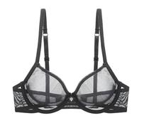 X Mature Full See Through Underwear Mesh Bra Transparent Soft Steel Ring Breathable Sexy Bra Primark Shop Online, black, 12