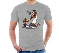 X Men Calvin And Hobbes Superhero Team Men's T-Shirt