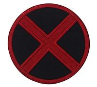 X Men Circle Logo Patch Iron On Sew On Embroidered Patch Badge Applique for Clothes Shirts Jeans etc