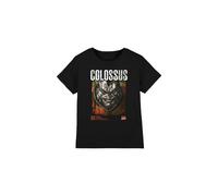 X-Men Colossus Info Kids T-Shirt Black | Size: 12-13 Years X-Men Black 12-13 Years