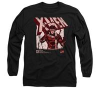 X-Men Cyclops Info Long Sleeve T-Shirt S-2XL, Black