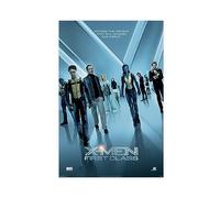 X-Men First Class 2011 Superhero Film Dormitory Bedroom Wall Art Deco Poster Canvas Poster Wall Art Decor Print Picture Paintings for Living Room Bedroom Decoration Unframe-style 08x12inch(20x30cm)