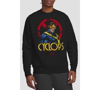 X-Men Men's Cyclops Logo Sweatshirt Black | Size: XL X-Men Black XL