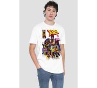 X-Men Men's Front Cover Team T-Shirt White | Size: Large X-Men White L