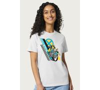 X-Men Men's Marvel Wolverine Motorcycle X Men Relaxed Fit T-Shirt in White | Size: Medium X-Men White M