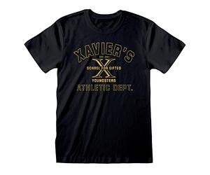 X-Men Unisex Adult Athletic Dept T-Shirt (XL) (Black)