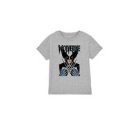 X-Men Wolverine Action Kids T-Shirt Light Grey | Size: 3-4 Years X-Men Light Grey 3-4 Years