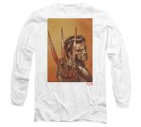 X-Men Wolverine Ready Long Sleeve T-Shirt S-2XL, White