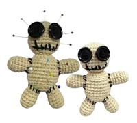 x-merry toy 1PC New Voodoo Horror Cursed Doll Suture Ghost Stress Relieving Voodoo Dolls Halloween Decorations Gag Gifts(Pins not Included)