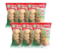 X.O Palm Sugar 500g - Natural Sweetener for Thai Cooking, Baking Desserts & Drinks Multipack (Pack of 6)